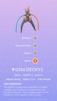 Deoxys Speed Pokédex entry