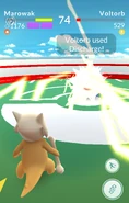 Discharge used in battle by opponent Voltorb
