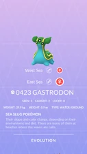 East Sea Gastrodon Pokédex entry