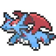 Salamence 8-bit sprite
