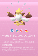 Mega Alakazam Pokédex entry