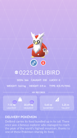 Delibird Pokemon Go Wiki Fandom
