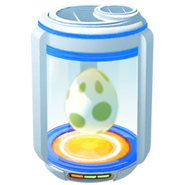 Inkubator aktif dengan telur 2 km