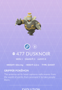 477 - Dusknoir