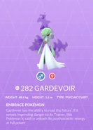 Gardevoir Shadow Pokédex entry