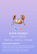 Krabby Pokedex