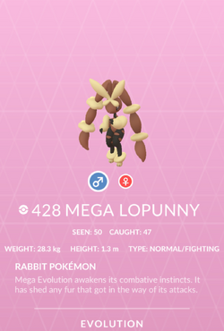 Lopunny  Pokédex