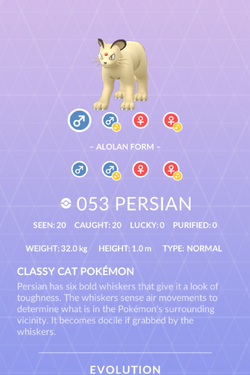 Pokemon Let's Go, Alolan Persian - Stats, Moves, Evolution & Locations