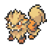 Arcanine 8-bit sprite