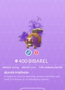 Bibarel Shadow Pokédex entry
