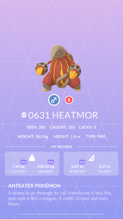 Heatmor pokemon deals go