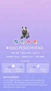 Poochyena Pokédex entry