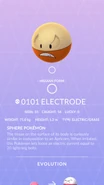 Hisuian Electrode Pokédex entry