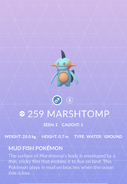 Marshtomp Pokédex entry