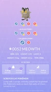 Galarian Meowth Pokédex entry