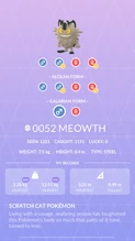 Galarian Meowth Pokédex entry