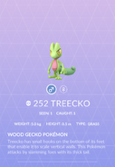 Treecko Pokédex entry