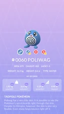 Poliwag Pokédex entry