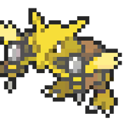 Alakazam 8-bit sprite