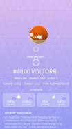 Hisuian Voltorb Pokédex entry