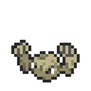 Geodude 8-bit sprite