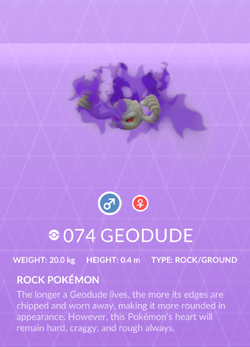 Geodude  Pokédex