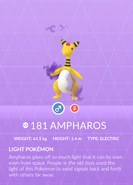 Ampharos Shadow Pokédex entry