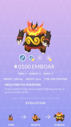 Transfert Pokémon GO : Roitiflam Shiny / Emboar Shiny - Échange 30 Jours
