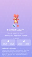 Magby Pokédex entry