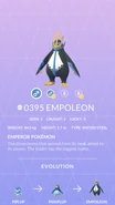 Empoleon Pokédex entry