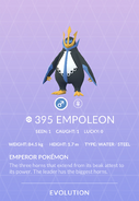 Empoleon Pokédex entry