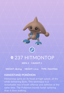 Hitmontop (Pokémon) - Pokémon GO