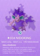Nidoking Shadow Pokédex entry