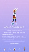 Cinderace Pokédex entry