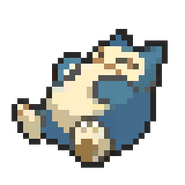 Snorlax 8-bit sprite