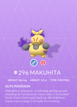 Pokemon 296 Makuhita Pokedex: Evolution, Moves, Location, Stats