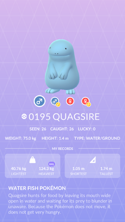 Quagsire - #195 -  Pokédex