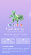 Sceptile Pokédex entry