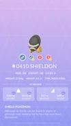 Shieldon Pokédex entry