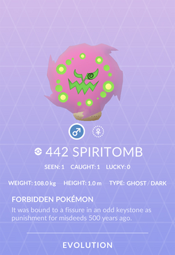 Pokémon Go Shiny Spiritomb - Tra'de Registered Shiny Spiritomb