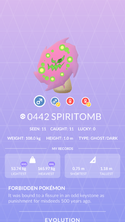 Pokemon Spiritomb 135