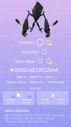 Necrozma Pokédex entry