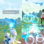 Sparkling Aria used in a Trainer Battle