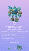 Golurk Pokédex entry
