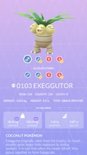 Exeggutor Pokédex entry