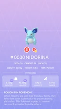 Nidorina Pokédex entry