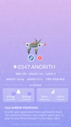 Anorith Pokedex.png (789 KB) Anorith Pokédex entry