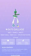 Gallade Pokedex.png (784 KB) Gallade Pokédex entry