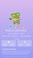 Ludicolo Pokédex entry
