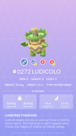 Ludicolo - #0272 -  Pokédex